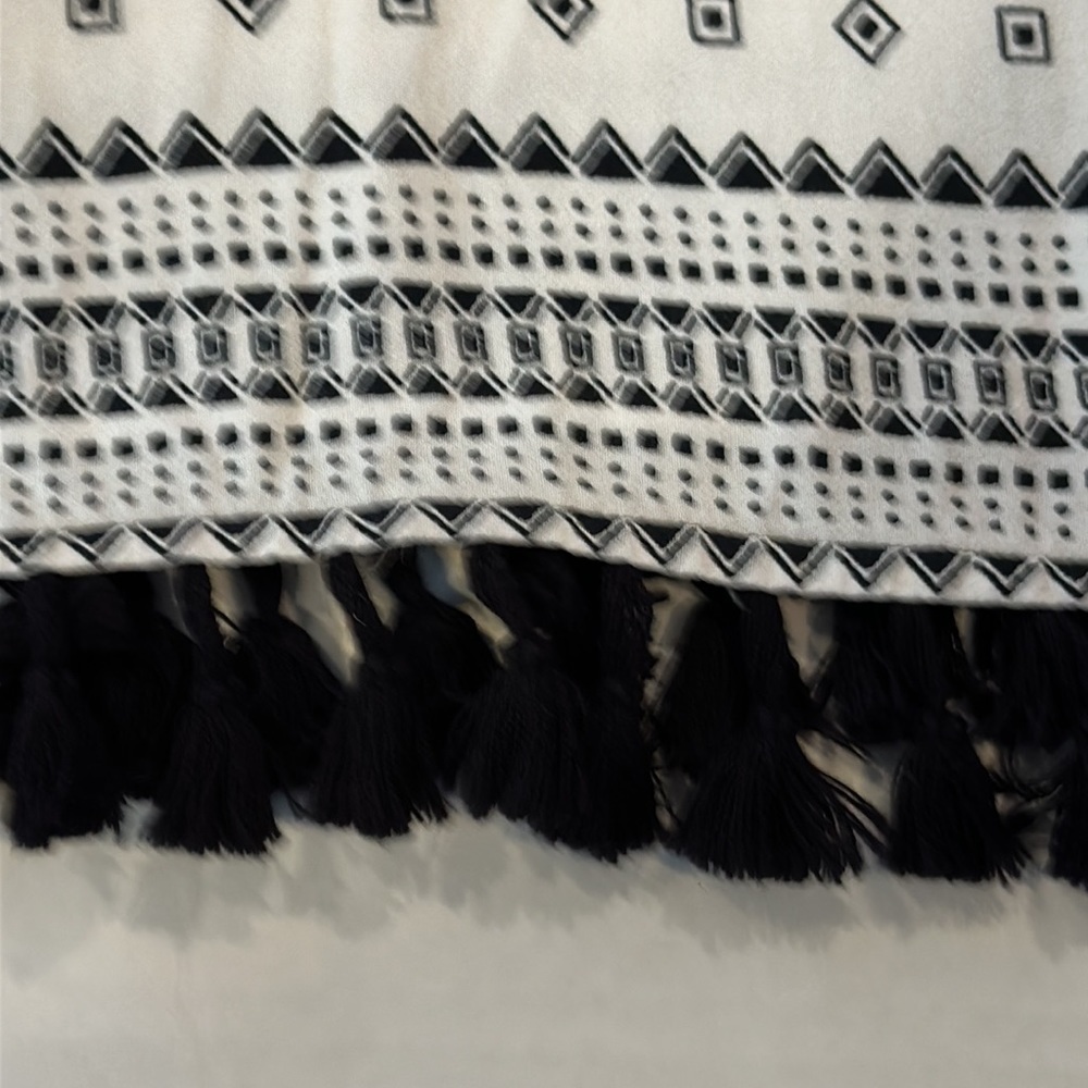 Madewell White and Black Patterned Dress - Picture 6 of 7